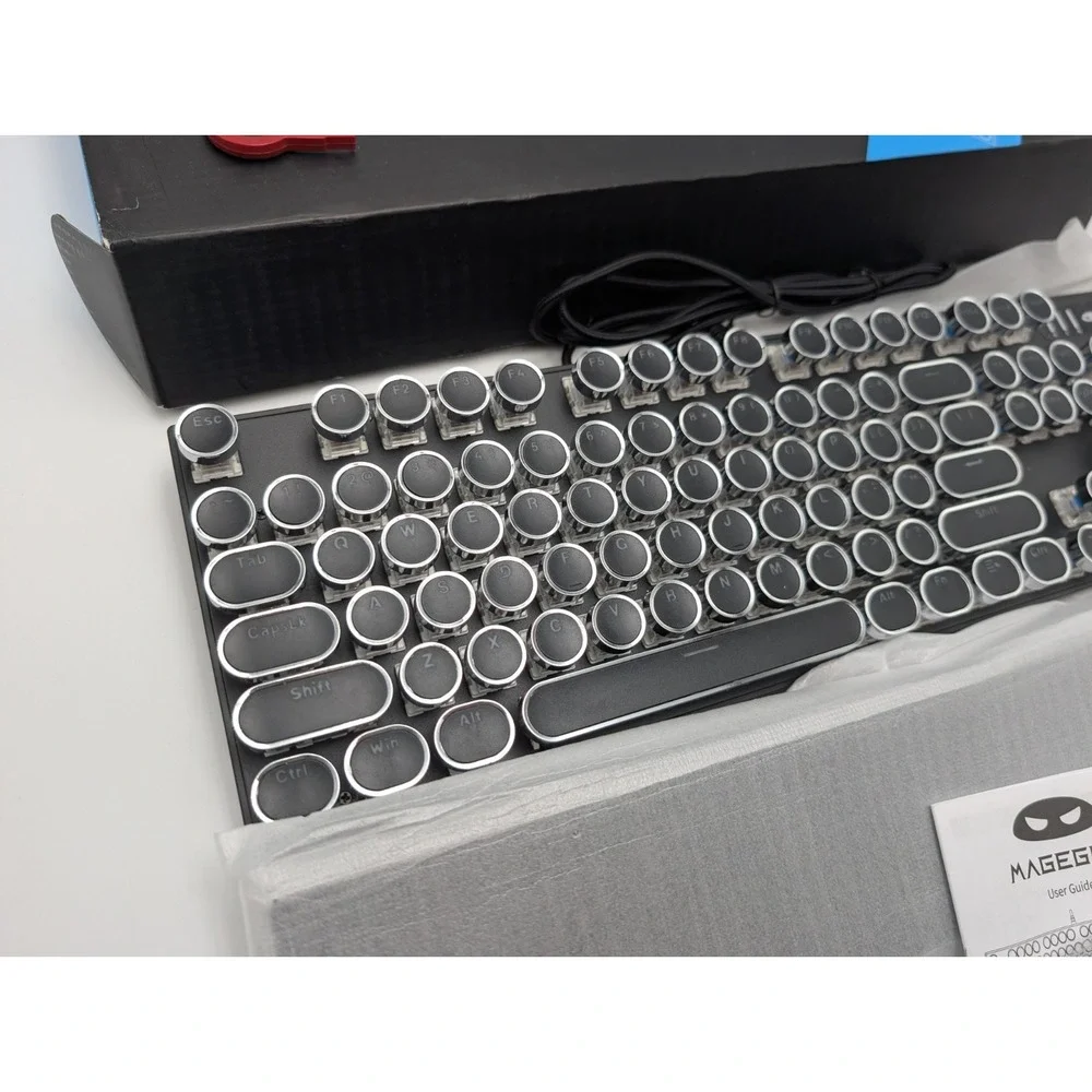 Magegee MK-STORM Mechanical RGB Gaming 104 Key  Keyboard- Retro Look - BLACK